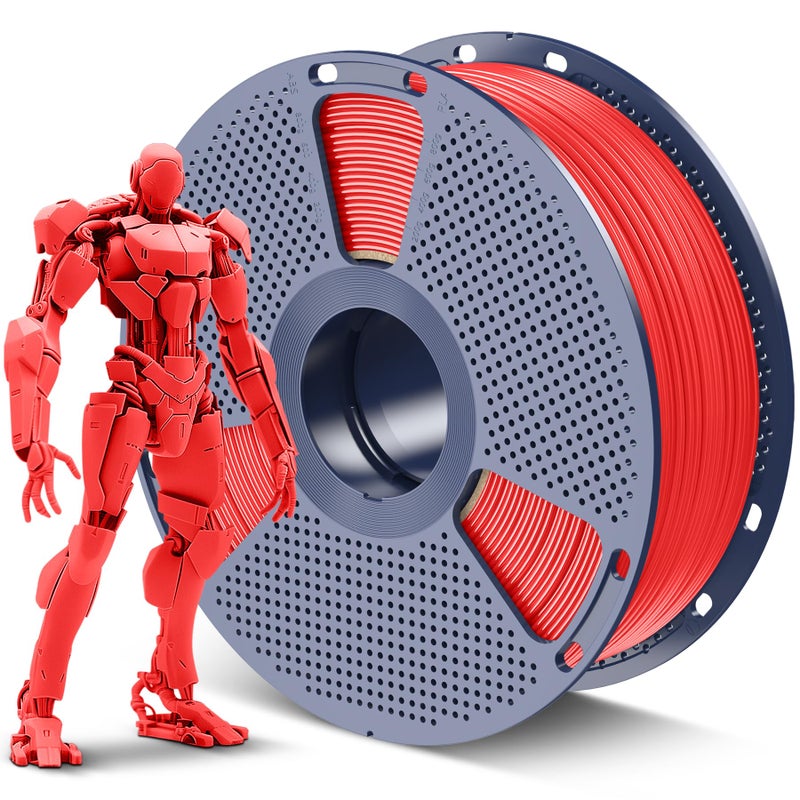 SUNLU ABS Filament 1.75mm 3D Printer Filament, Highly Resistant Durable, Heat Resistance, Excellent Toughness, Compatible with 99% FDM 3D Printers, 1kg Spool (2.2lbs), Red - Image 1